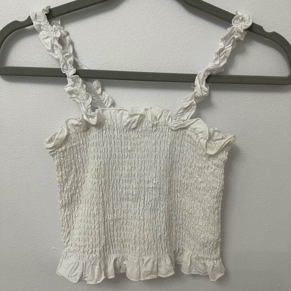 White crop top